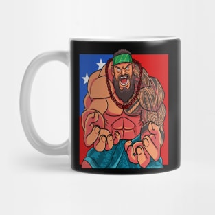 Samoan Pride Fa'a Samoa Flag Polynesian Warrior Tatau Mug